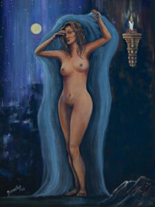La Dama entre la luna y la vela