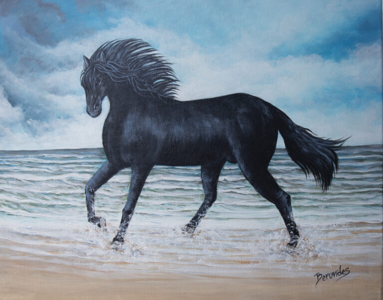 Galopando en la playa